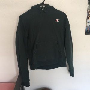 Dark green champion hoodie